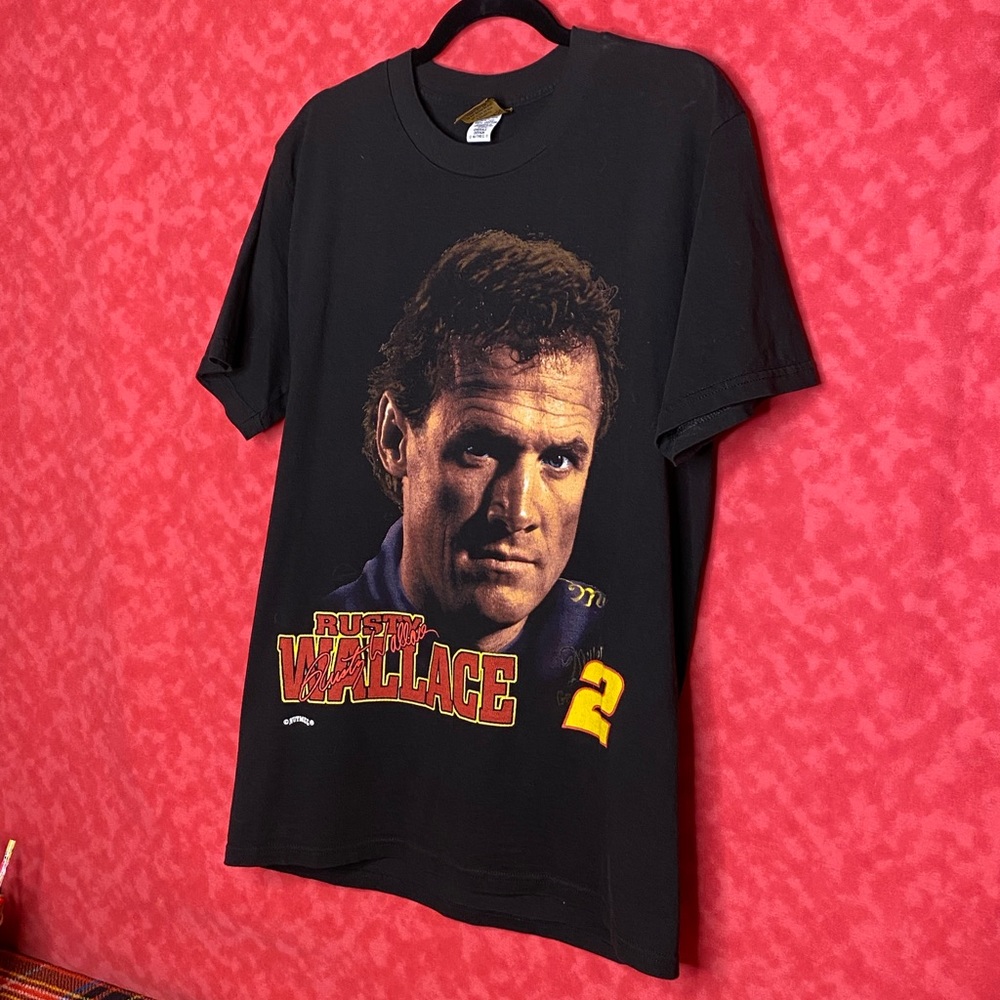 Vintage 90s Rusty Wallace NASCAR tee